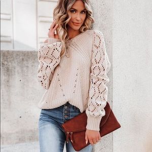 VICI Pointelle Sweater